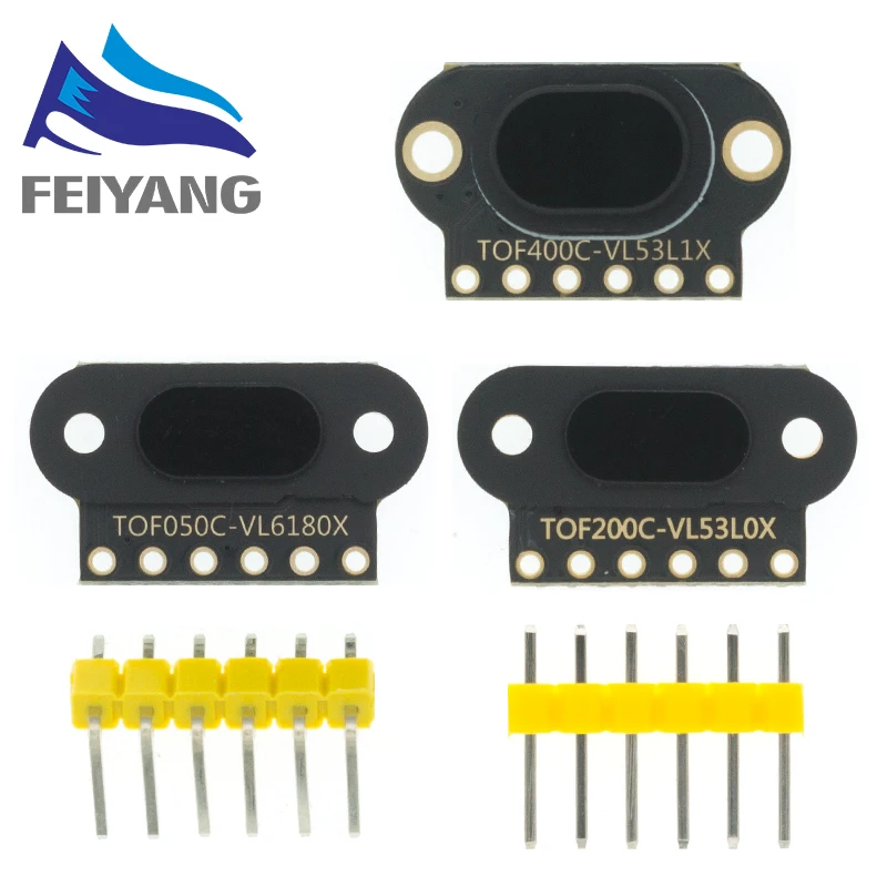 Laser Ranging Sensor Module VL6180/VL53L0X/VL53L1X Time of Flight (ToF) Laser Ranging Sensor Module TOF050C TOF200C TOF400C 50CM/2M/4M IIC Arduino STM32