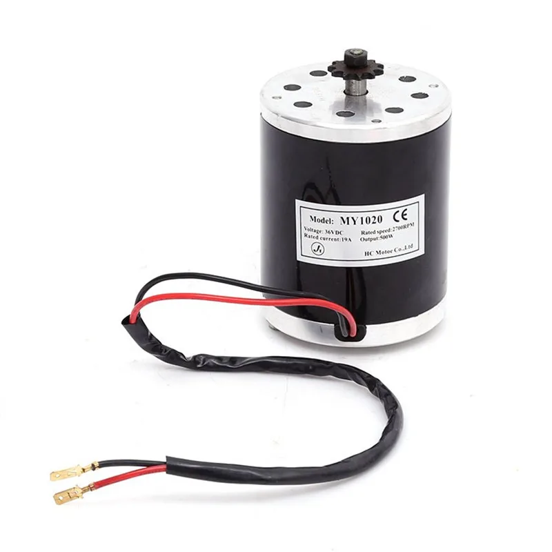 Triciclo Elétrico My1020 500w 24v 36v 48v Motor de Escova Motor de Scooter Elétrico de Alta Velocidade dc Motor Escovado