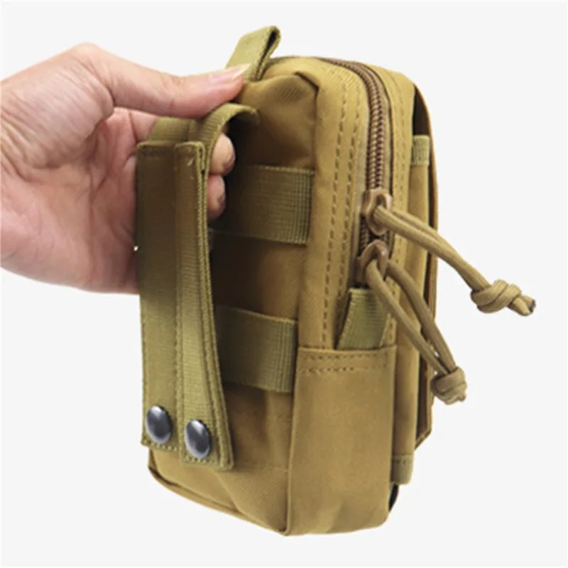 Bolsa tática Molle Bolsa cintura para homens, bolsa de ferramentas EDC ao ar livre, bolsa de colete, caixa do telefone móvel, saco compacto de caça, novo, 1000D