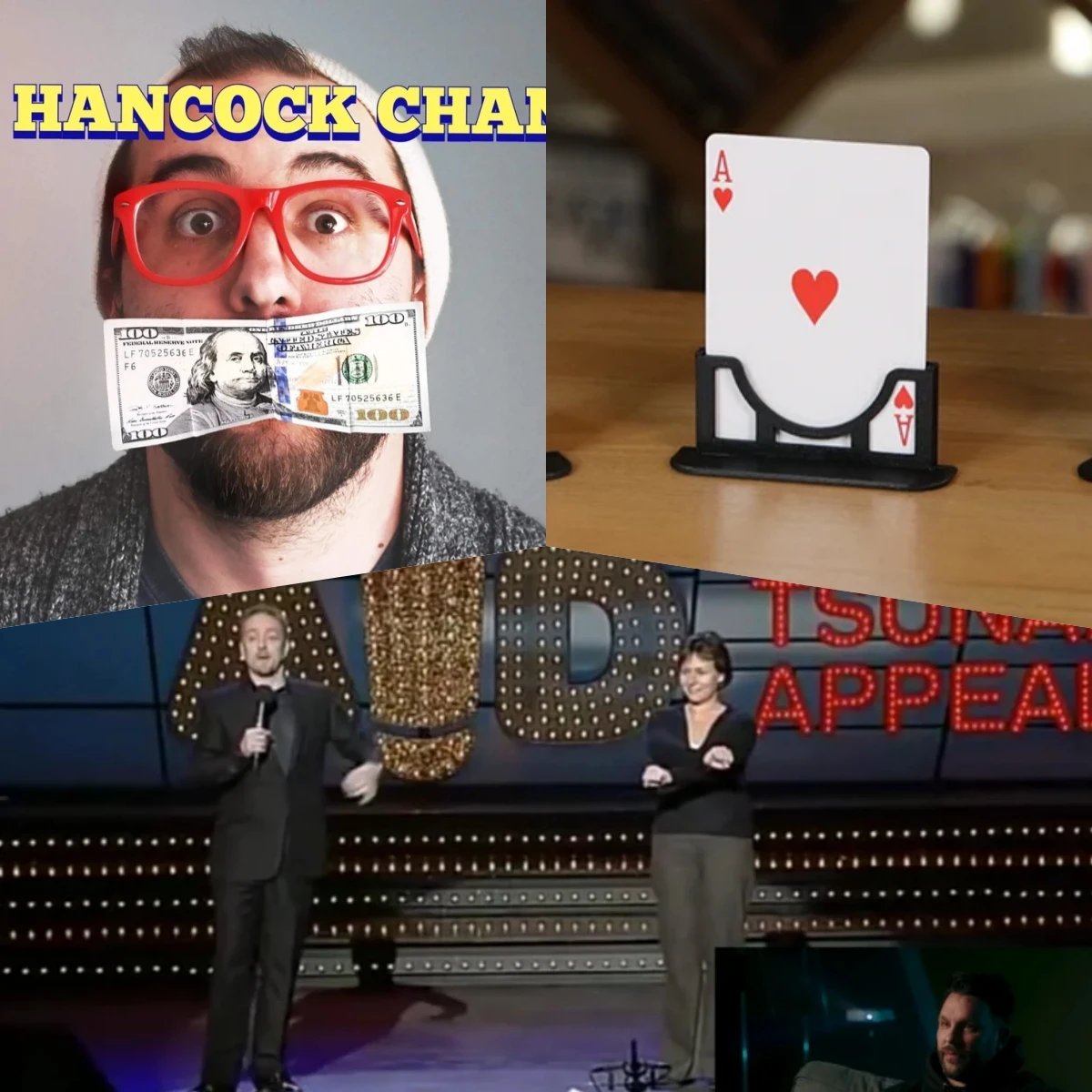 

The Hancock Change by Kyle Purnell，Three Cards Monte Stand by Jeki Yoo，Watching Closely Derren Brown by Benjamin Earl - Magic