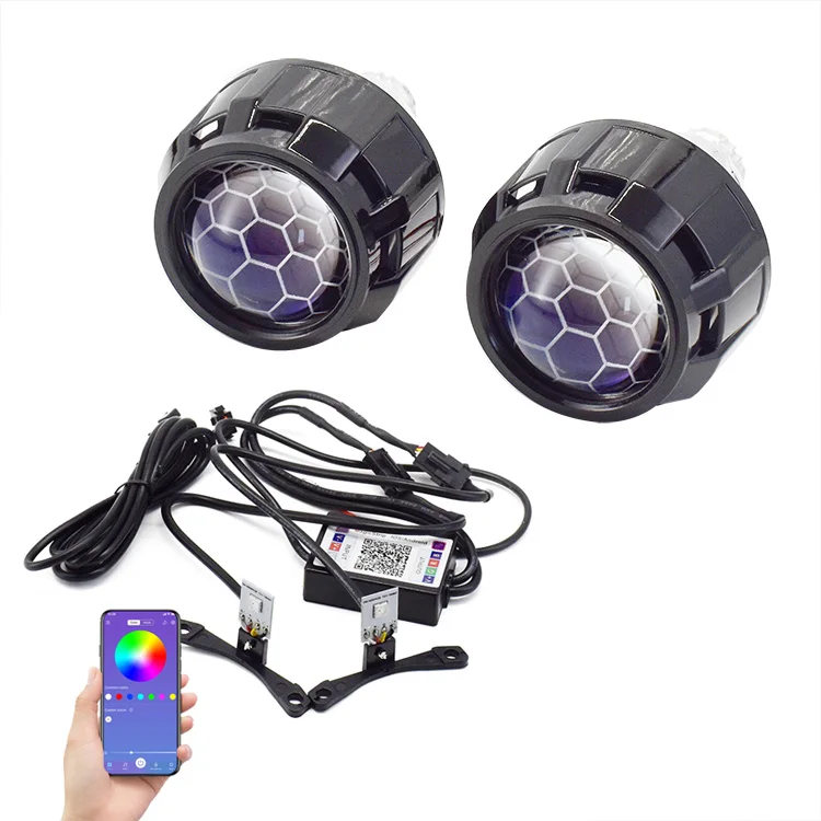 プロジェクター renon Ronan-キセノンミニプロジェクター,2.5インチ画面,1レンズ,8.1x5