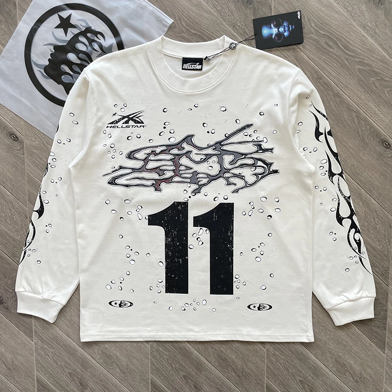 HS Moto Cross Langarm-T-Shirt für Herren und Damen, lässiges Langarm-T-Shirt