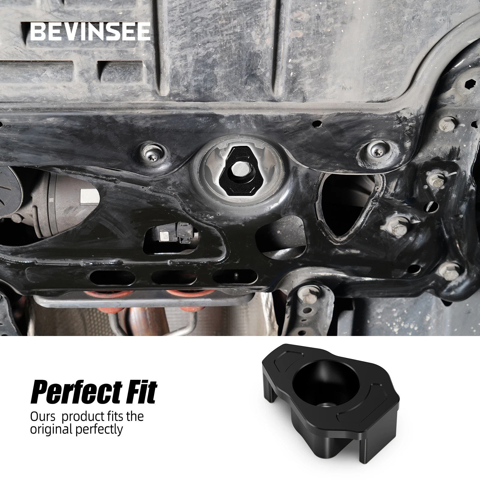 For MQB Lower Motor Mount Insert, for VW for Golf 7 MK7 Passat B8 Tiguan 2, Audi A3 RS3 TT Q2, SEAT, Skoda