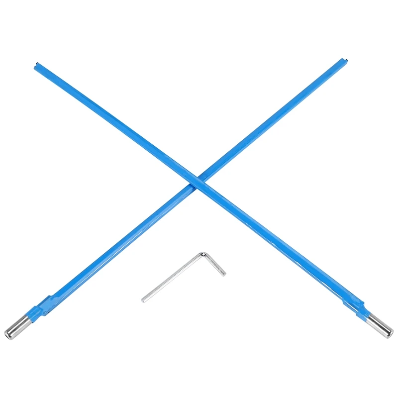 M16K-2Pcs Two Way Rod Type Guitar Truss Rod Steel 9 X 420Mm Blue Guitar Accessories