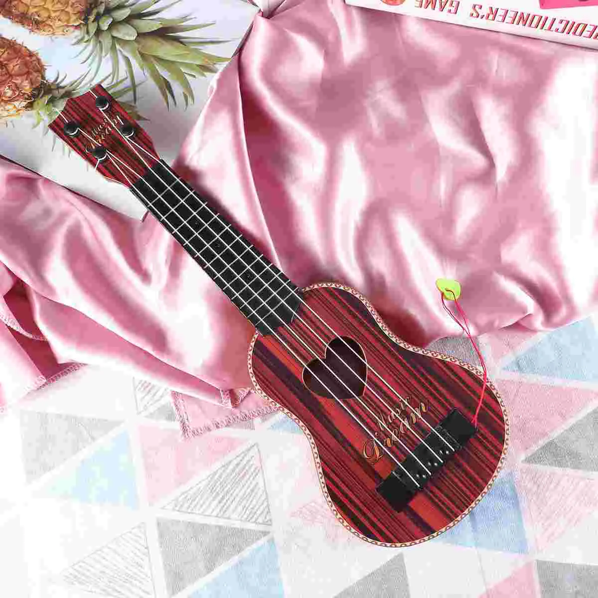 

Healifty Ukulele Hawaii Guitar Four Strings Mini Guitar Small Musical Instruments Gifts Beginner Kids Children Music Lovers