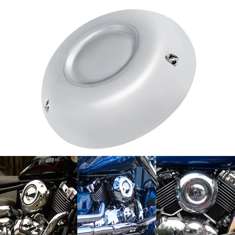 

For Yamaha V-Star 400 650 XVS650 DragStar 400 650 Motorcycle Chrome Air Cleaner Filter Cover Cap ABS Plastic