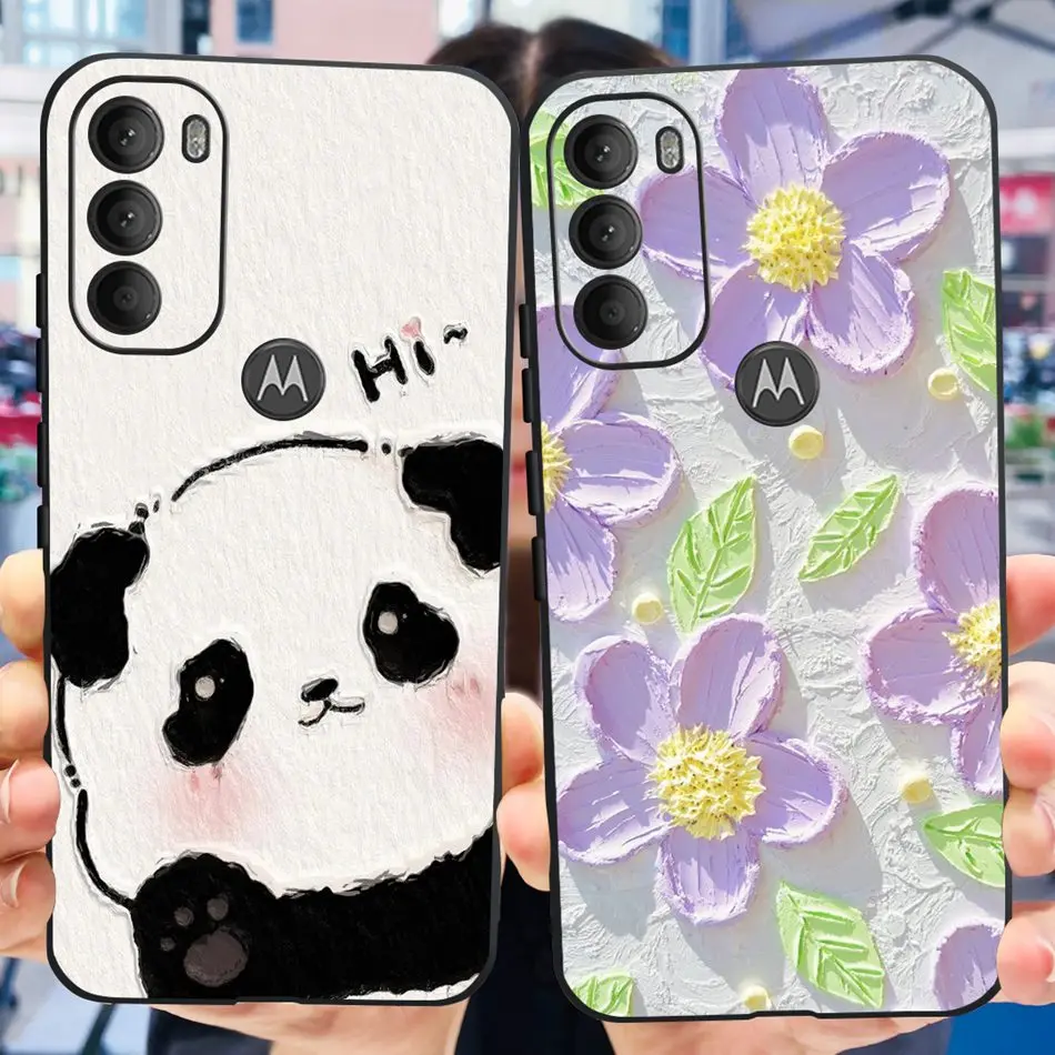 Cute Panda Cartoon Soft Silicone TPU Phone Case