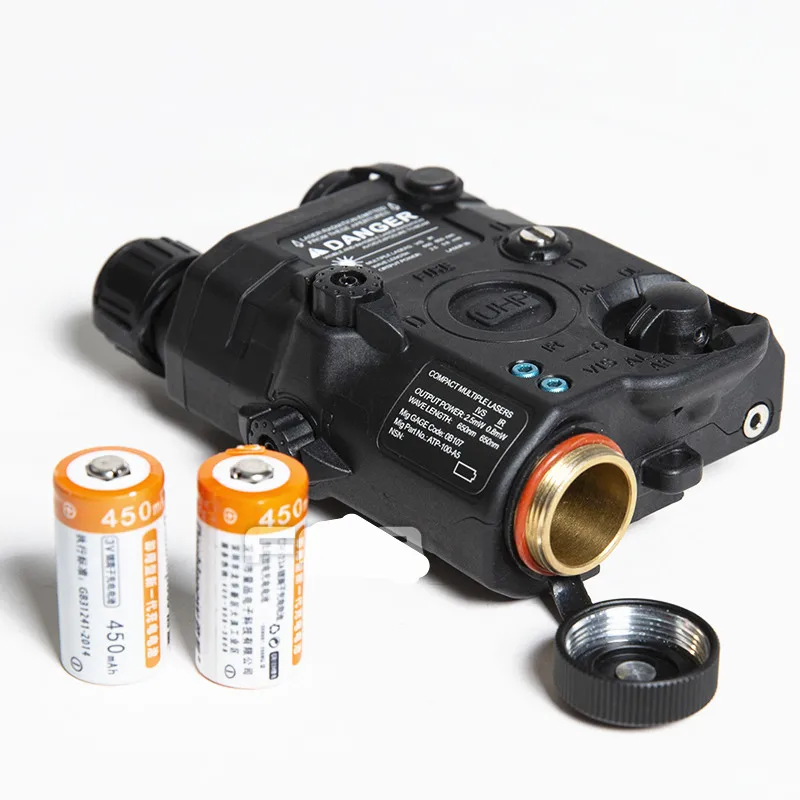 PEQ-LED Gun Light with Red Dot Laser Indicator, IR Signal, Hunting Rifle, UHP LA5-A 15, New Version,