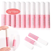 2g*10Pcs Press on Nails Mini Transparent Glue Fast Dry Decorate Tips Acrylic False Nails Glue on Nails Rhinestone Extension Glue 1