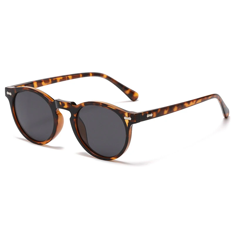 Vintage-Style Unisex Polarized Round Sunglasses - Fashionable Retro Eyewear