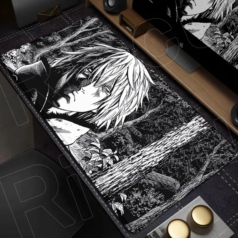 XXL Large Mousepad Vinland Saga 90x40CM Mouse Pad E-sports Gaming Keyboard Protector PC Accessories HD Computer carpet Desk Mat - Image 16