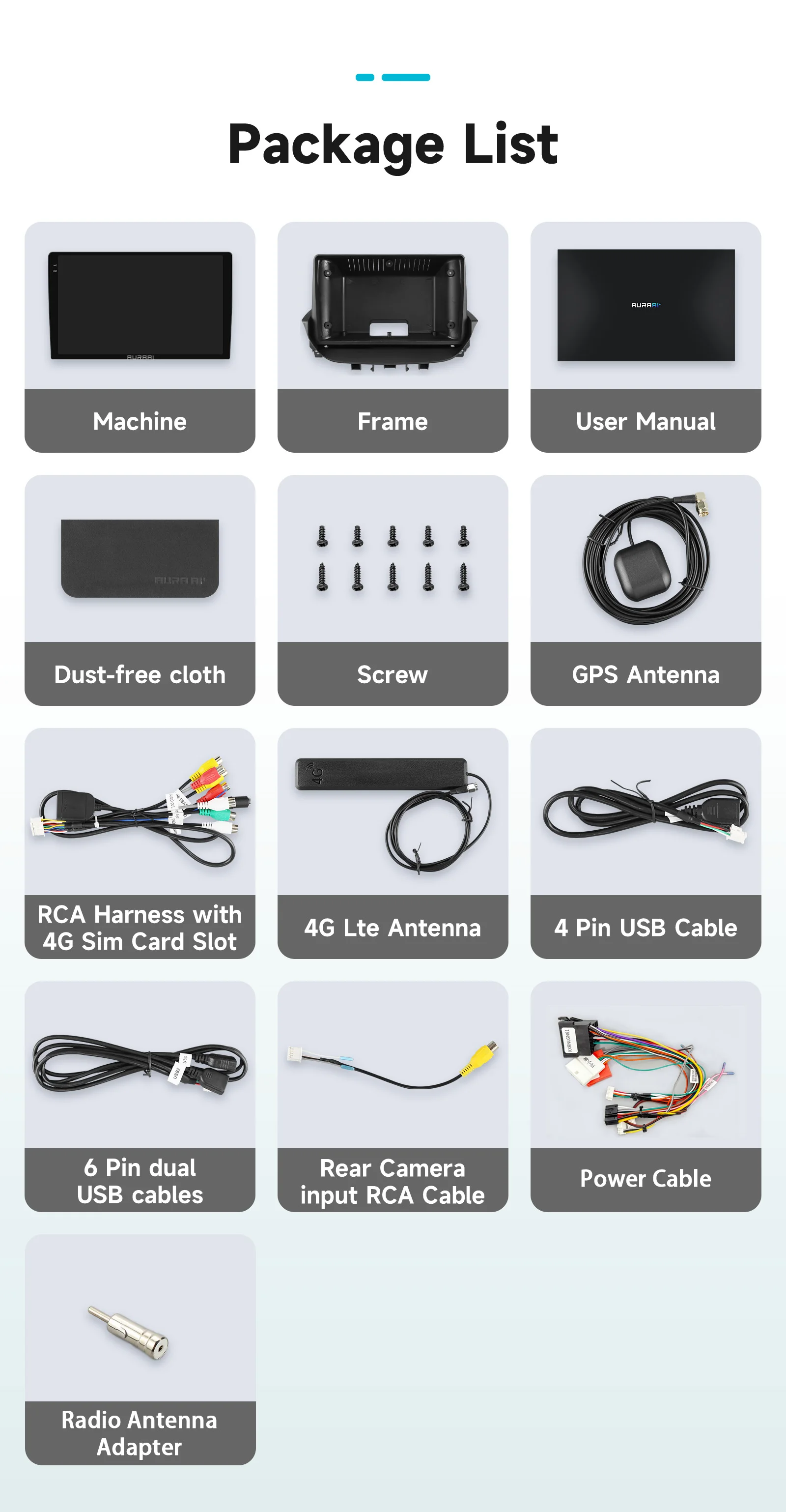 AURAAI CarPlay 2Din Android Autoradio für Renault Laguna 2 2001 - 2007 Intelligente Systeme Autoradio Video DSP GPS Navi 4G Wifi – Detail 35