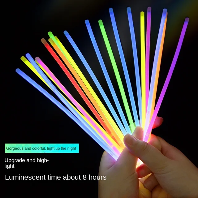 Ensemble de bâtons lumineux fluorescents améliorés de 50/100 pièces, Bracelet  lumineux pour fête d'anniversaire, mariage, Concert, accessoires de danse  en plein air - AliExpress