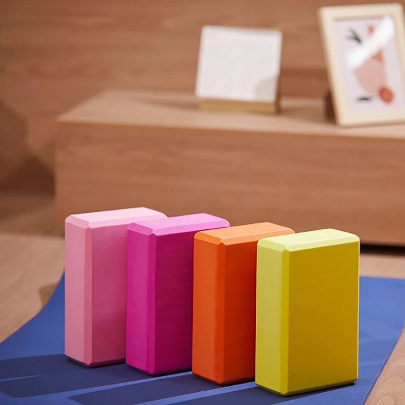 Yoga Building Block Gym High Foam Cube Pilates Brick Training Exercise Fitness SetTool Bolster Pillow Cushion Stretching Shaping