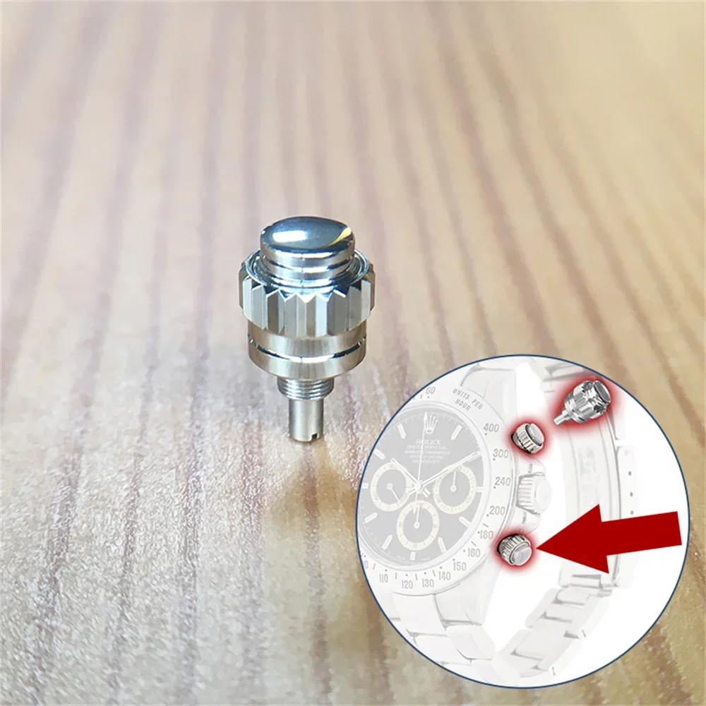 Pulsante In Ottone Per Rolex Daytona Zenith 16520 Orologio Pusher