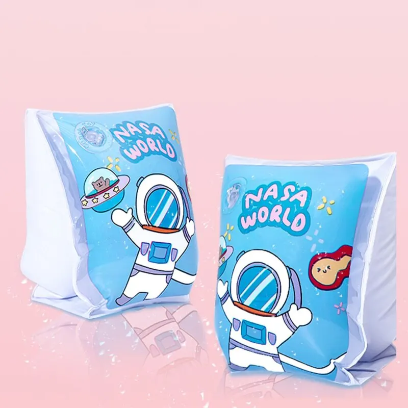 Cute Cartoon Children Arm Floats Blue Astronaut Arm Buoyancy ArmRing Life Buoy Thick Buoyancy Bands