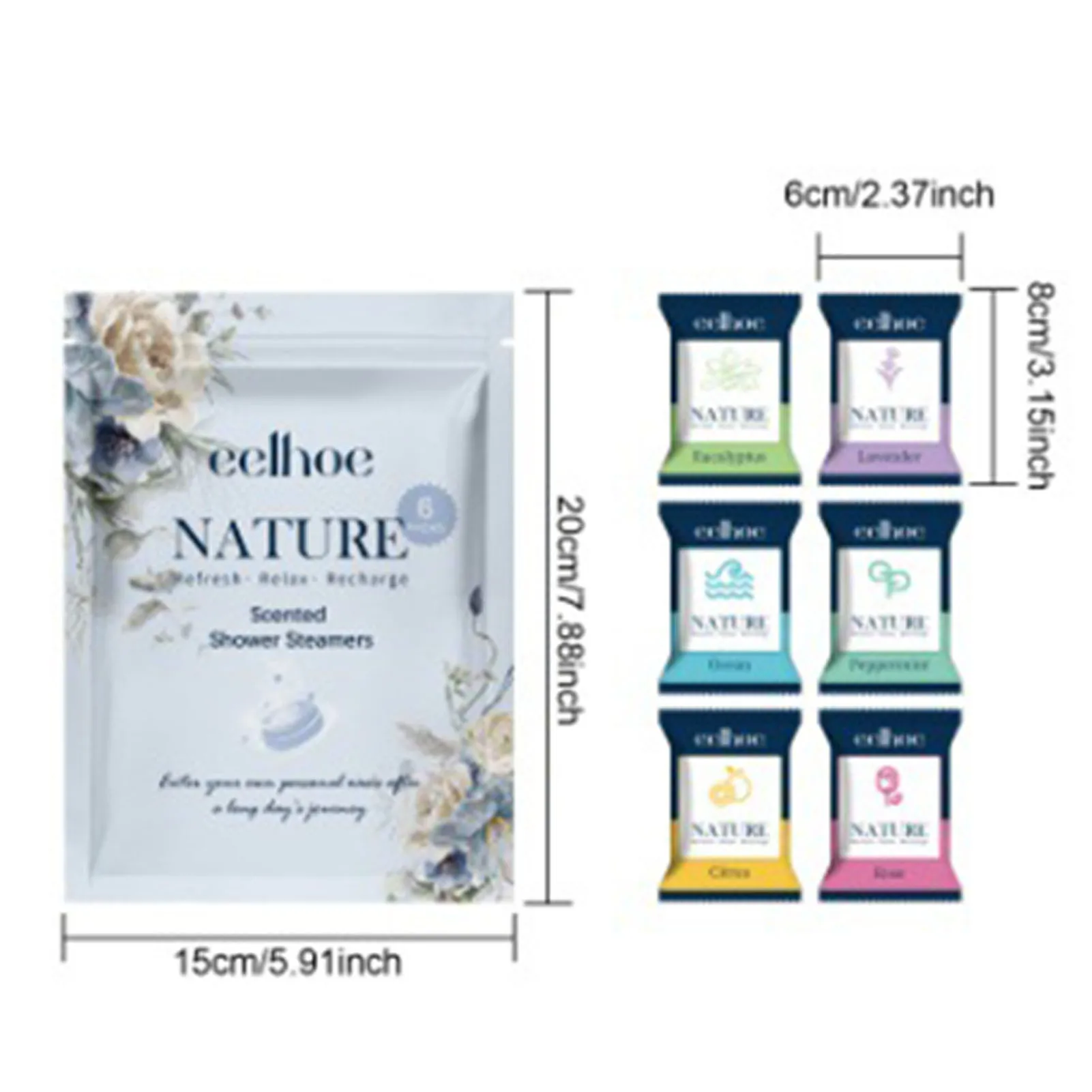 Shower Steamers Aromatherapy Tablets Long-lasting Fragrance Nighttime Shower Tablets Bath Bombs for Women Men Bath Supplies 5