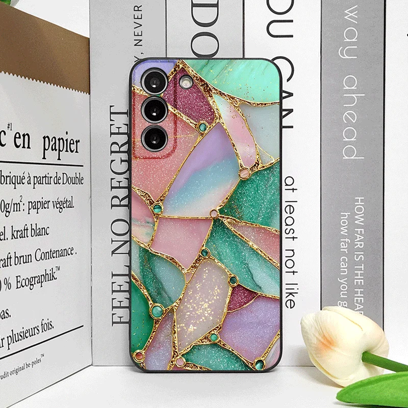 Elegant Green Marble Texture Phone Case - Frosted Soft Cover