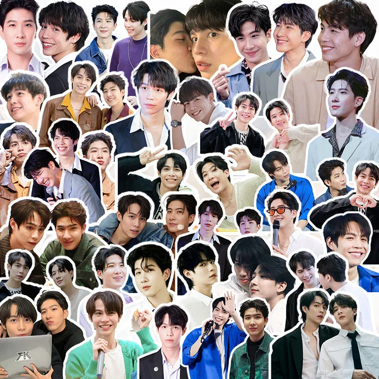 Double Sided Printing Poster 56PC/SET Joongdunk Firstkhaotung HD Poster Thai TV The Heart Killers Drama Stills Hand Account Materials Notebook Cup Phone DIY