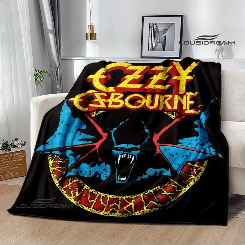 Ozzy osbourne retro personality blanket warm beautiful blanket flannel soft and comfortable home travel blanket birthday gift 2