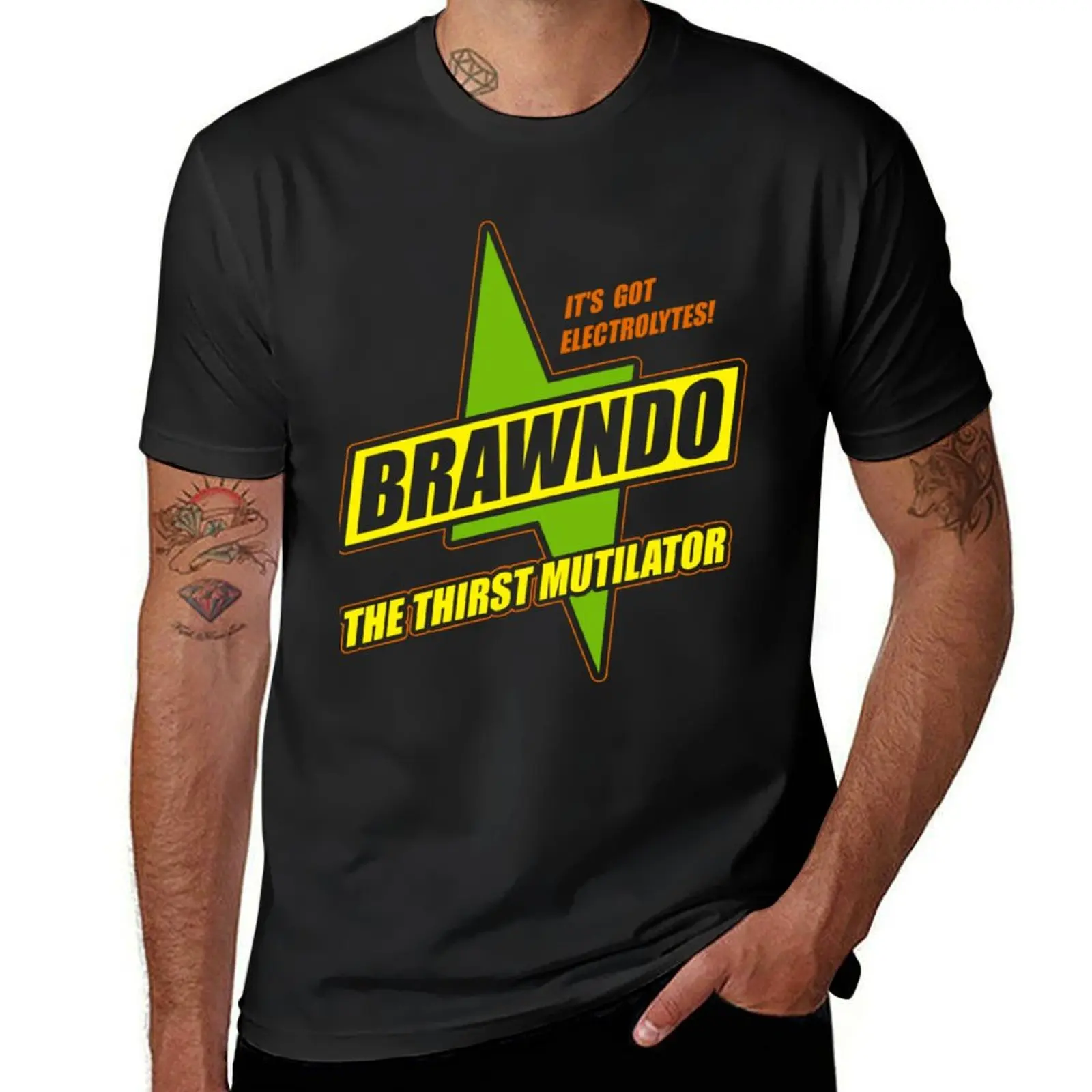 

Brawndo classique T-Shirt anime Aesthetic clothing plain black t shirts men