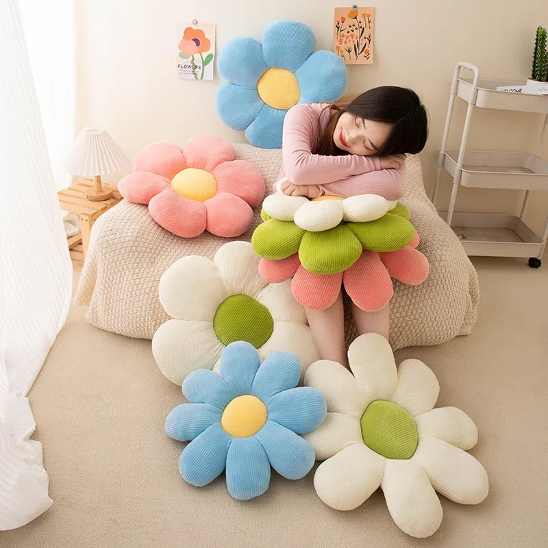 Flower Shaped Stuffed Pillow