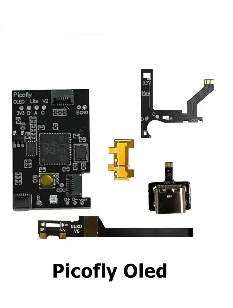 Hwfly Picoffly OLED 칩 지지대 콘솔, RP2040 라즈베리 파이