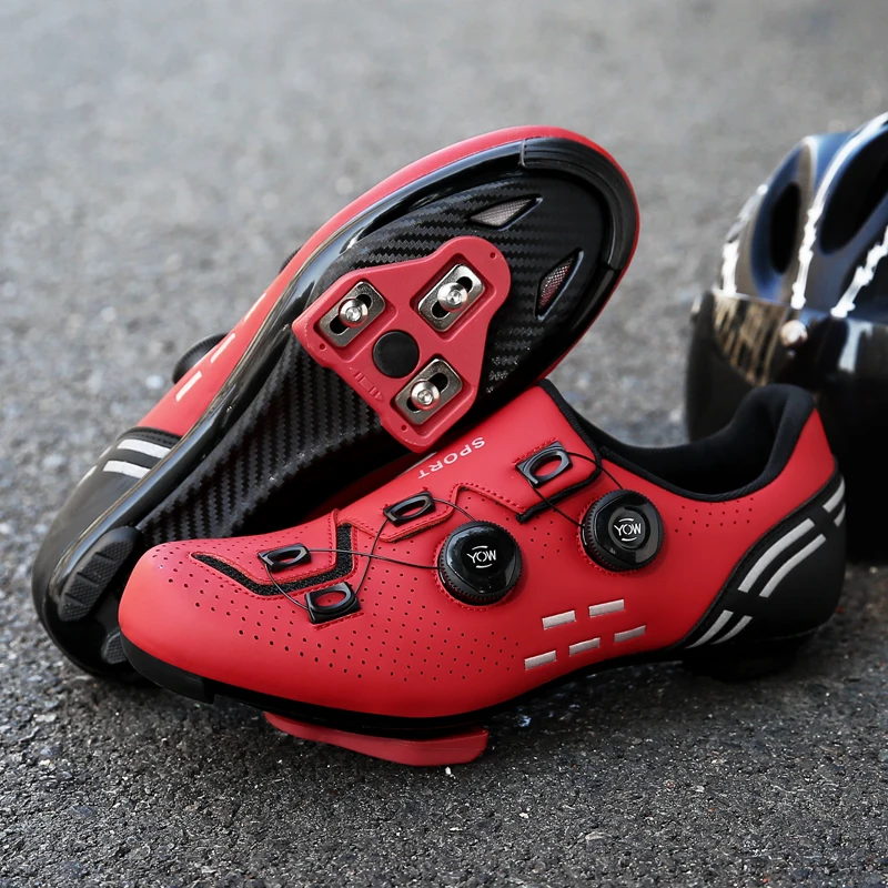 Cycling Sneaker Mtb with Cleats Men Carbon Sports Speed Road Bike Shoes Women Mountain Racing Flat SPD Pedals Cycling Shoes