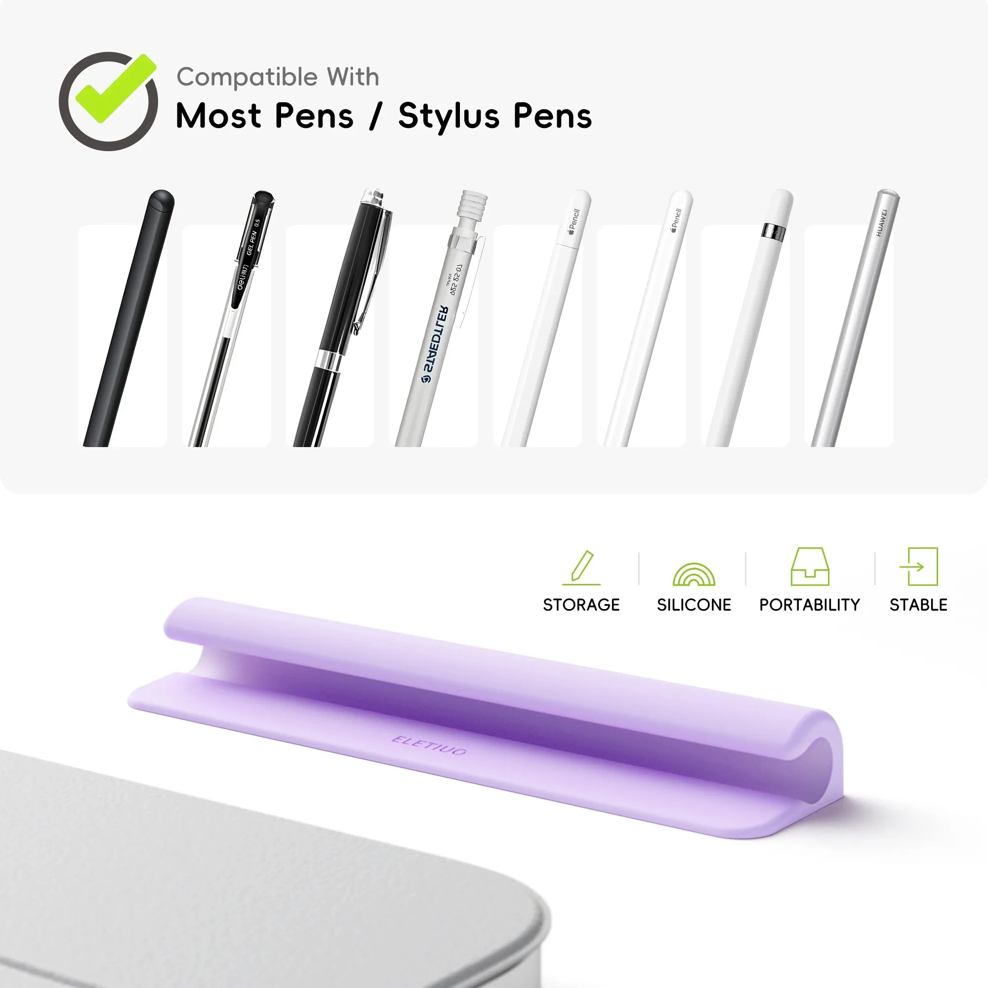 Portable Tablet Pen Bag - Self-Adhesive Stylus Case and Protective Sleeve