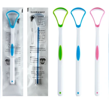 Tongue Scraper,Tongue Cleaner Helps Fight Bad Breath Healthy Oral Hygiene Brush 1
