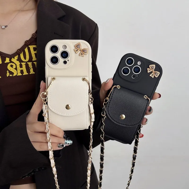 Chain Lanyard Wallet Phone Case Cover