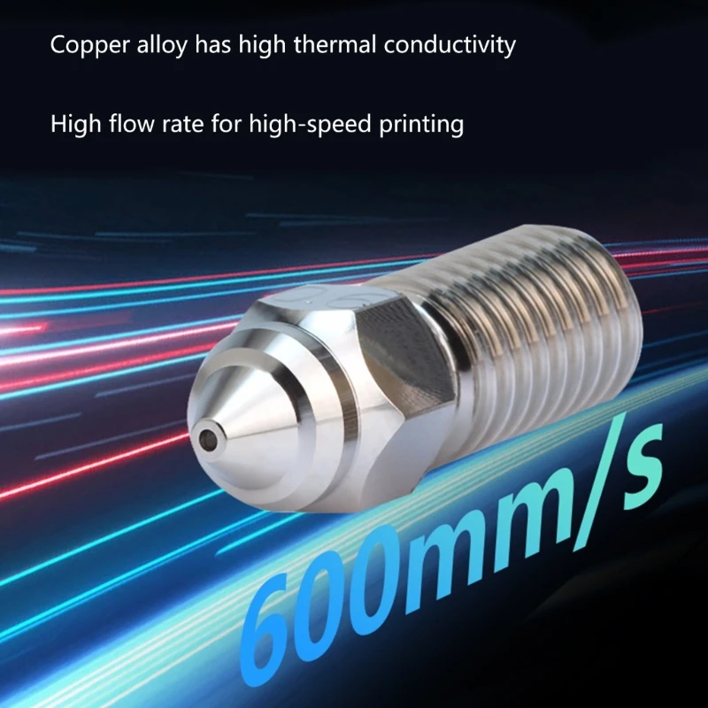 

0.4mm 3D Printer Extruder Nozzle 1.75mm Filament Hardness Hardened Steel Nozzles for ELEGOO Neptune 4 Part Accessories Replace