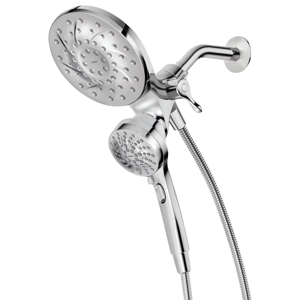 

Magnetic 6.5" 6-Function Bathroom Handheld Showerhead With Magnetic Docking Shower Chrome Faucets