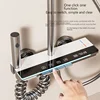 Smart Digital Display Bathroom Shower Set Piano Key Rainlfall Bath Showers System Set Apartment Bathtub Shower Faucet Full Set 3