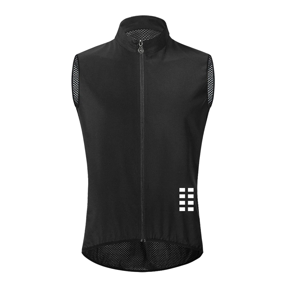 WOSAWE Reflective Cycling Vest Mesh Windproof Lightweight Ciclismo Mtb Bike Sleeveless Jersey Breathable Clothing Cycling Gilet