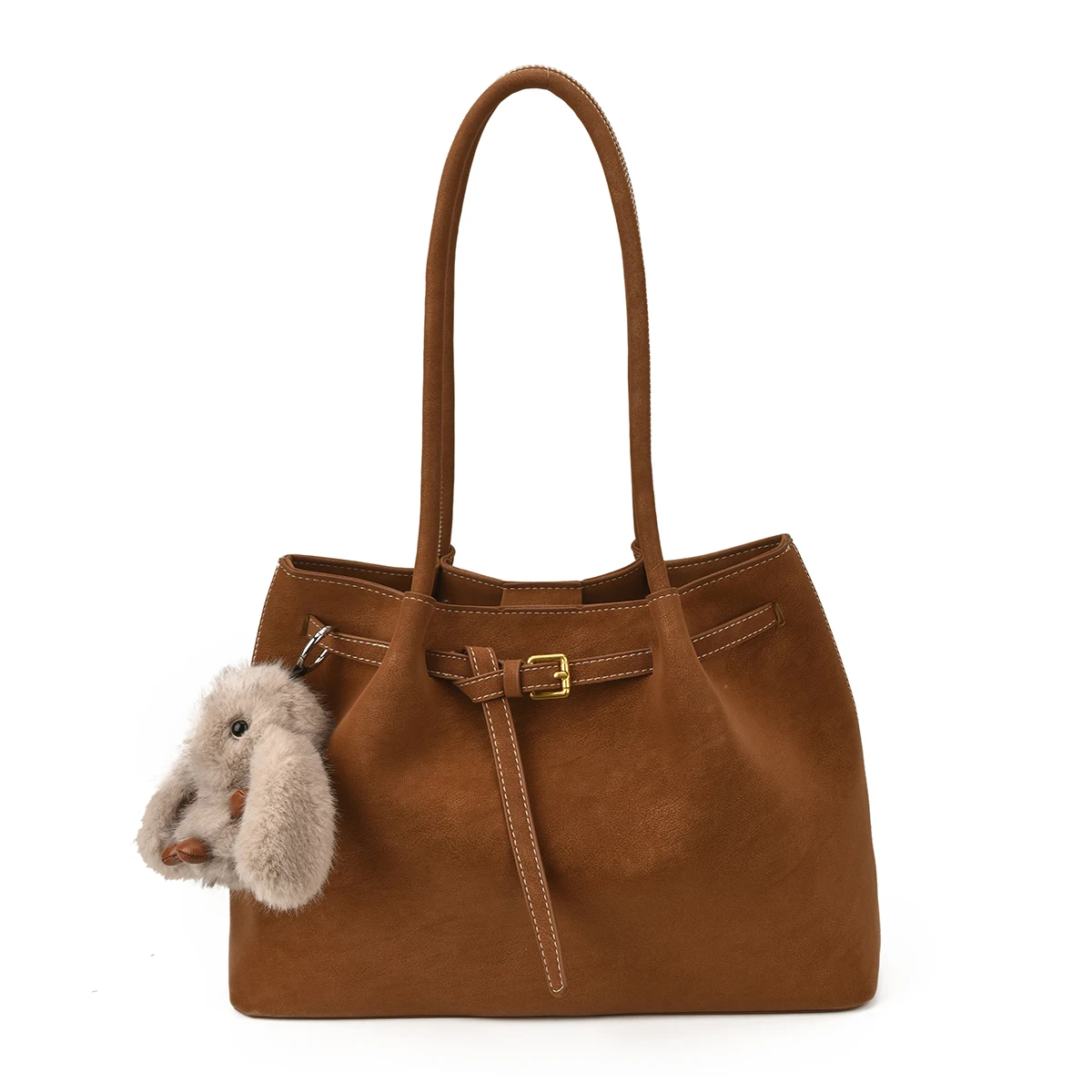 Vintage Korean Style Multi-Pocket Tote Bag - Versatile Crossbody & Handbag