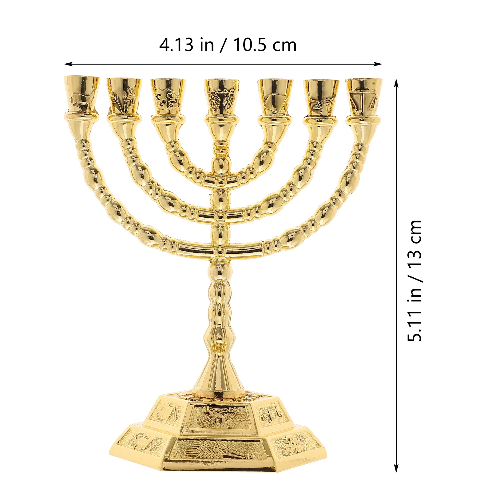 7 Candlesticks Gift Ornaments Metal Candlestick Ornaments Decorate 7-arm Candlestick Zinc Alloy Bedroom Menorah Decor candle holders