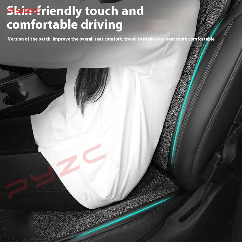 WFFZLH Car Seat Cushions For Skoda Octavia Kamiq Karoq Kodiaq Superb Yeti Scout, Wear-resistant Fabrics Car Interior Seat Cover Car Seat Pad Car Accessories,B Silver-back Row