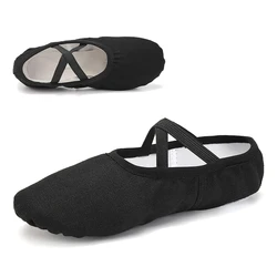 Comfortable Ballet Flats for Girls and Women - Perfect for Ballroom Dancing and Salsa Practice (Black2)
