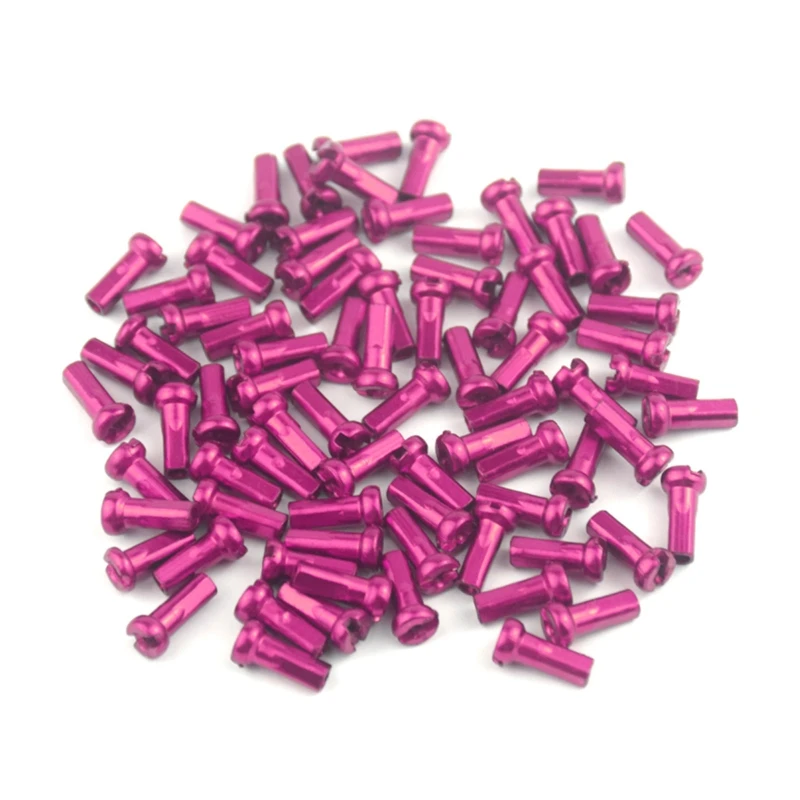MTB Bike Road Bicycle Nipples 60Pcs/pack 14G 14mm 2.0mm Ultralight High Strength Colorful Spokes Nipple Bike Spoke Caps bike spokes nipples