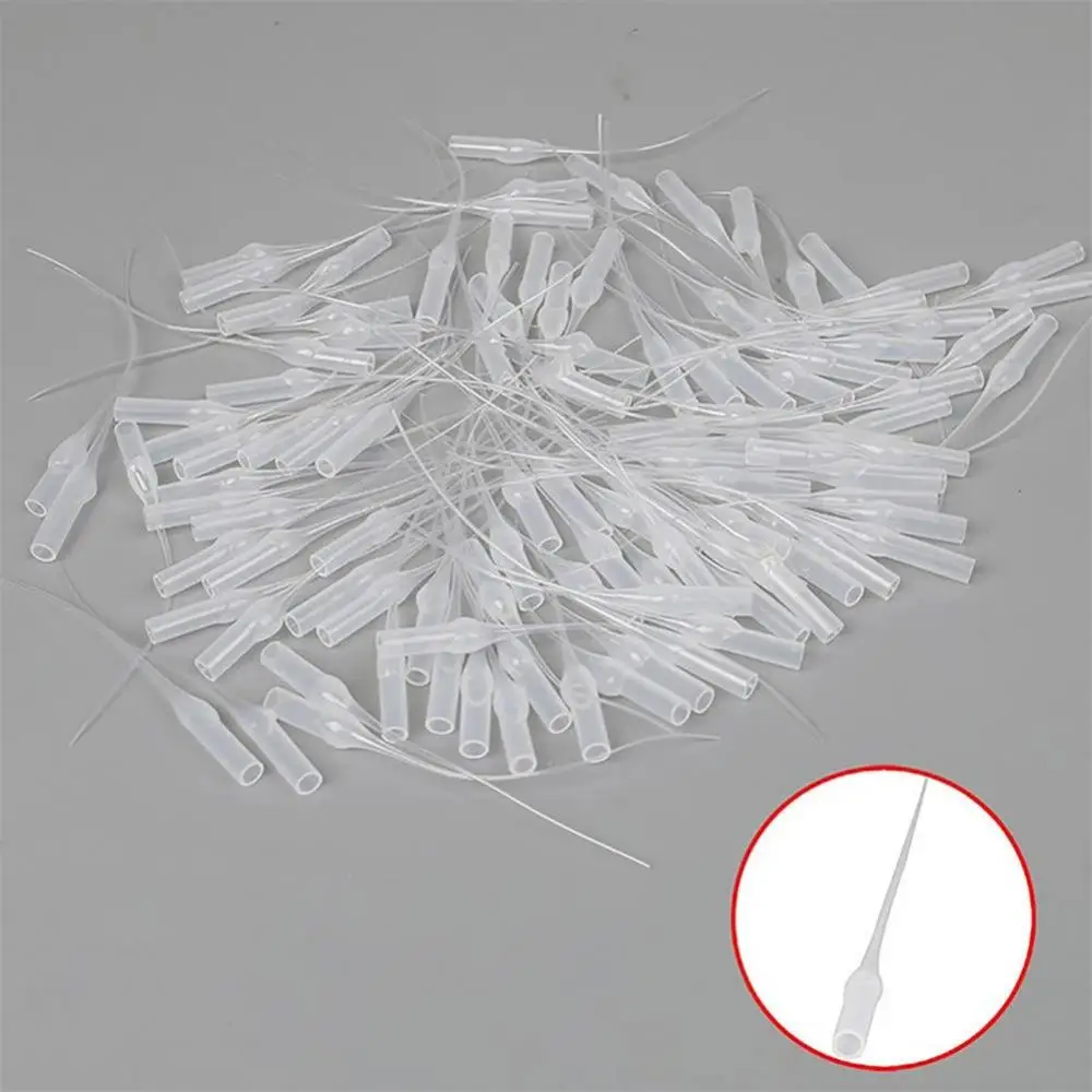 Glue Micro-Tips 100PCS/pack Plastic Glue Bottle Tips Extender Precision Applicator Dropping Tube Nozzle for Crafting Lab plastic glue tips