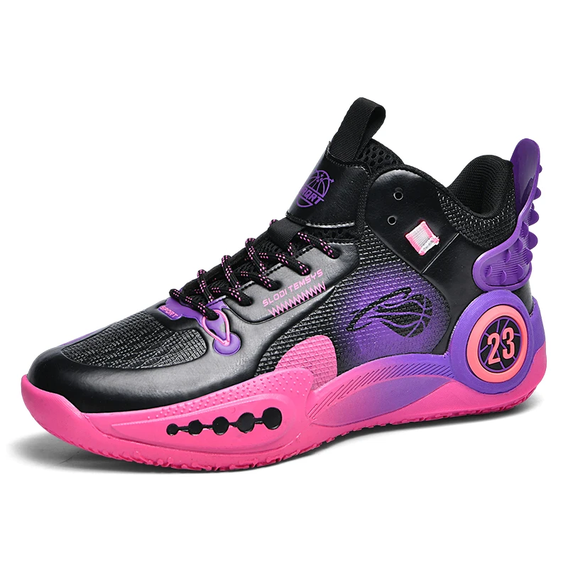 

Новинка Весна 2024, Баскетбольная обувь, Нескользящие баскетбольные ботинки для пар, амортизирующая тренировочная обувь, Профессиональные уличные кроссовки
