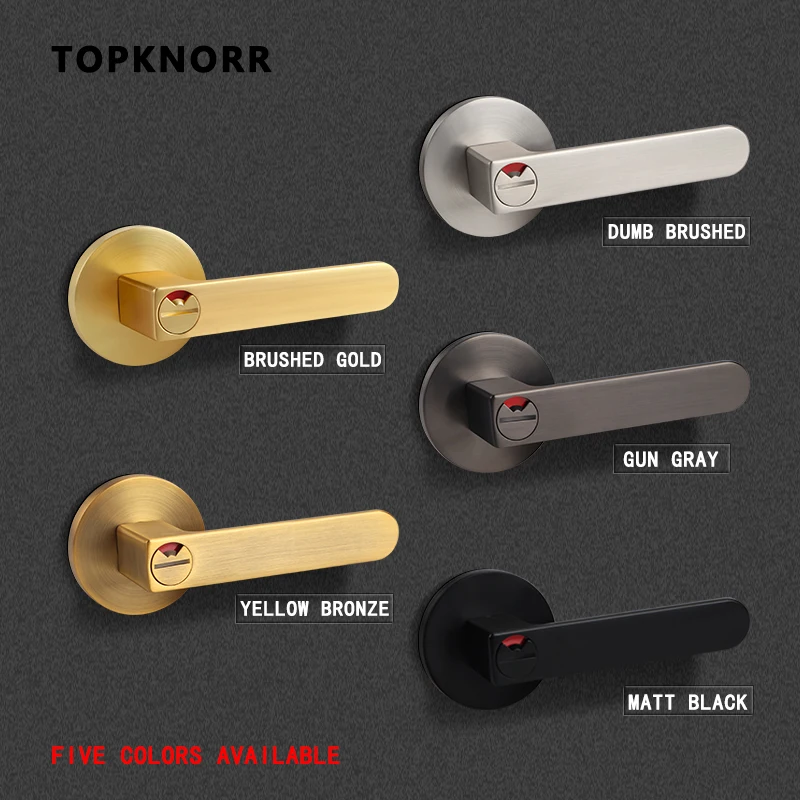 Orger Lot De 1 Bouton De Porte Rond En Cristal, Poignée De Porte Privée Pour Chambre/salle De Bain, Poignée De Porte Intérieure Sans Clé Avec Serrure à Broches, Rosace En Alliage De