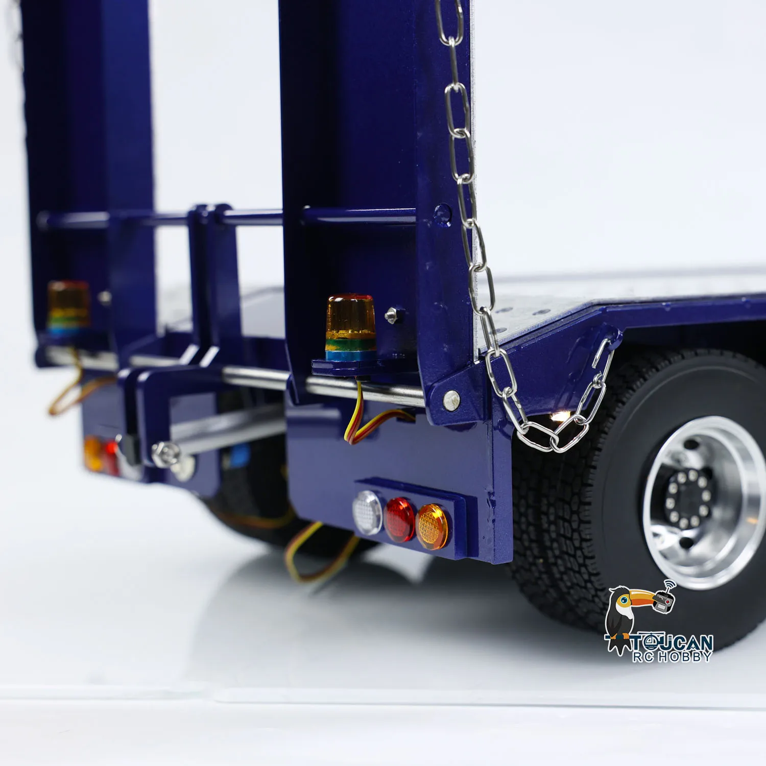 5-Axle RC Metal Semi Trailer for TAMIYAYA 1/14 RC Tractor Truck Remote ...