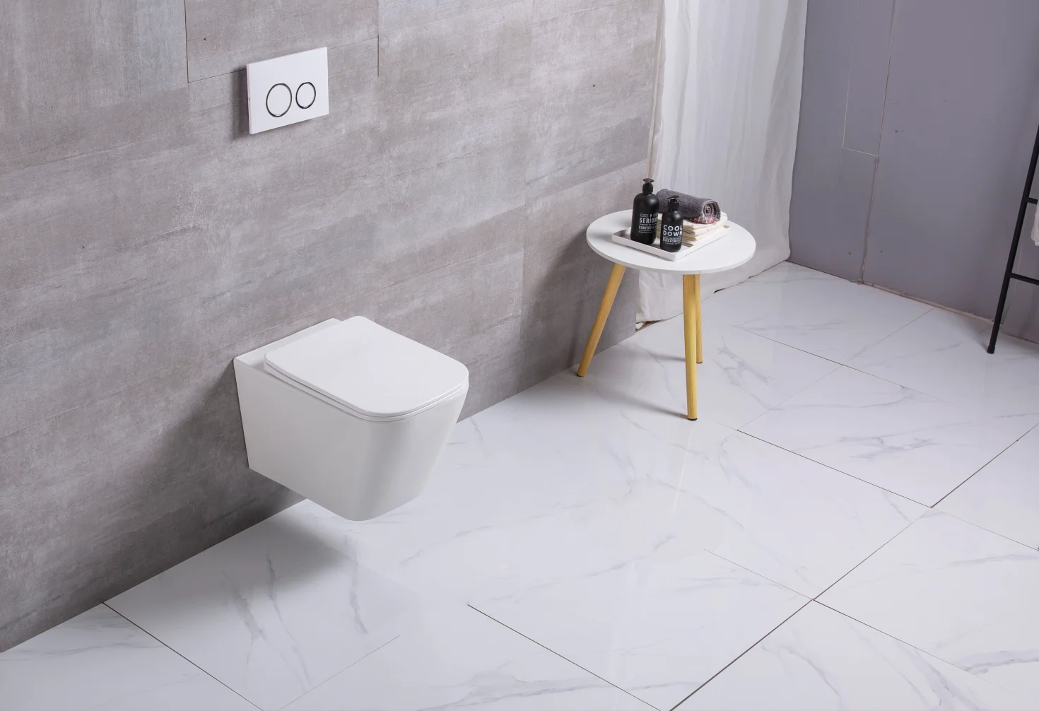 Rimless Bathroom Ceramic Toilet Wc Wall Mounted Toilette Suspendue Two Piece Wall Hung Toilet