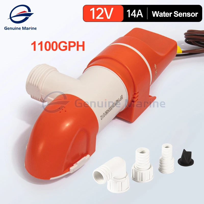 Genuine Marine 12V Submersible Electric Water Pump 1100GPH Marine Bilge