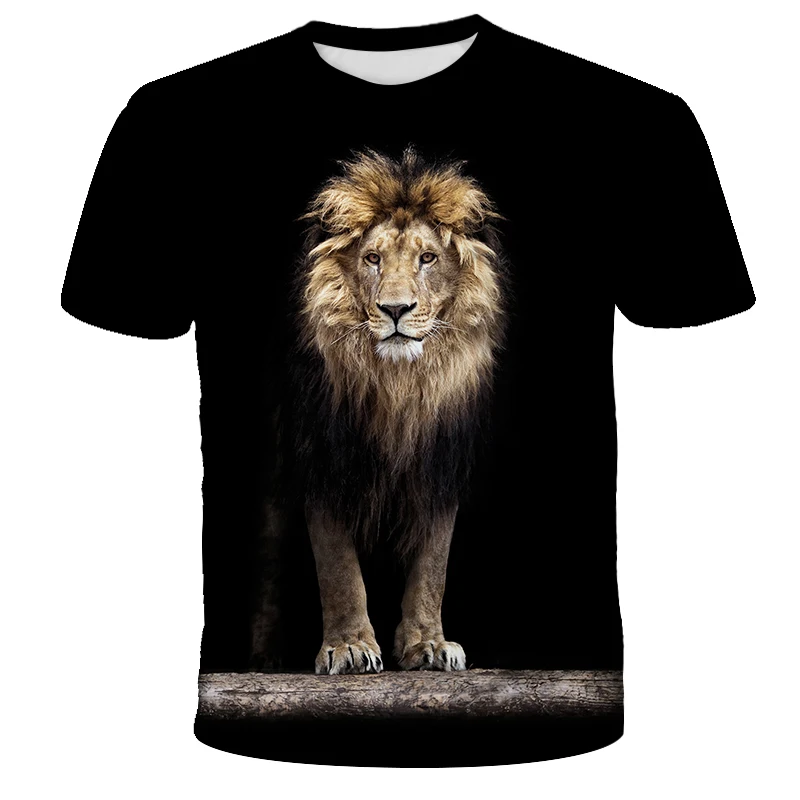 T-Shirt Lion <br> Effet 3D main image 1