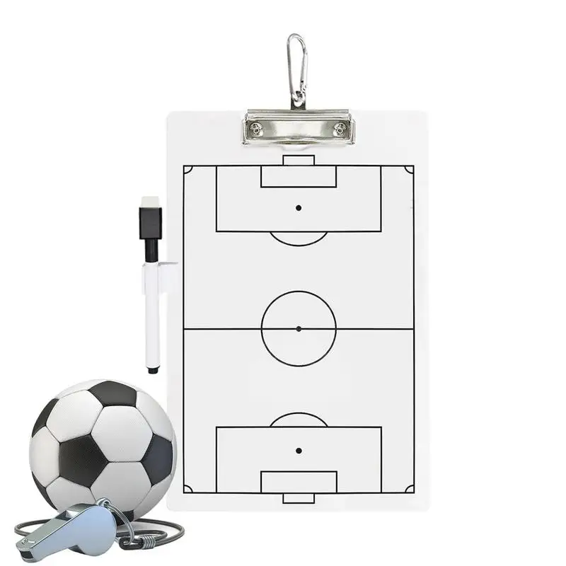 

Soccer Coaches Clipboard Training Aid Coaches Marker Whiteboard Football Coaching Board for Competition Techniques Strategizing