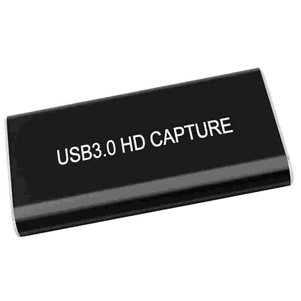 1Pc USB 30 Full Capture to USB Adapter Converter Audio Game Capture Video Recording Box (Black) capture card