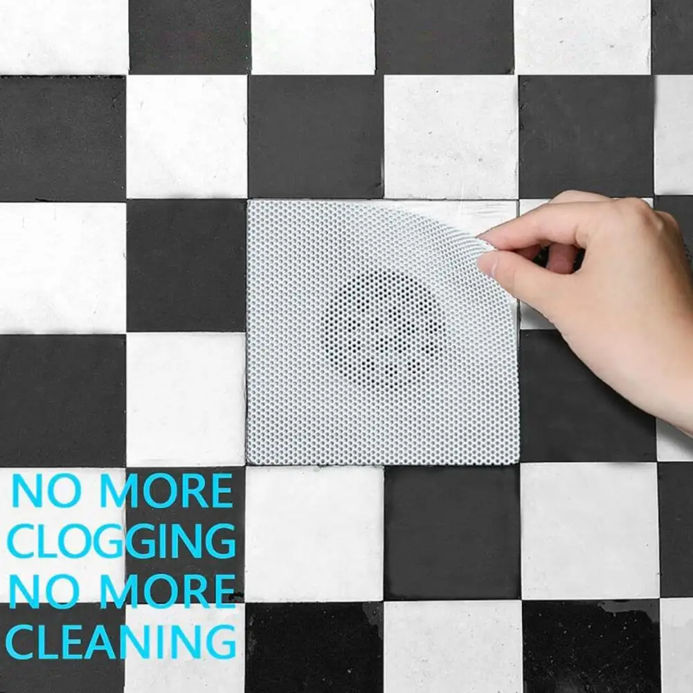 

12Pcs Hair Catcher Deodorant Stay-put Long-lasting Shower Stall Drain Protector For Bathroom